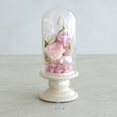 ☆プリザーブドフラワー お供え花 ガラスドーム仏花 ローズメモリー☆ プリザーブドフラワー お供え花 仏花 ガラスドーム仏花 プリザーブドフラワー 仏花 お供え プリザーブドフラワー ローズ バラ ピンク ラベンダー パープル 枯れない仏花 水替え不要 お手入れ簡単 ギフト プレゼント