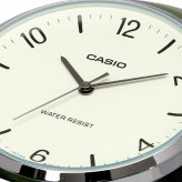 CASIO 腕時計 カシオ 時計 ウォッチ チープカシオ チプカシ クオーツ メンズ 腕時計 アイボリー×グリーンレザーバンド MTP-VT03L-7B 海外モデル  [並行輸入品]
