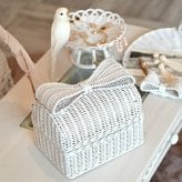 リボン フルーツバスケット 収納かご 籠 収納バスケット 籐 ラタン おしゃれ ピクニック おむつ ピクニックバスケット 収納ボックス 雑貨 カゴバスケット かご バスケット かご収納 編み バック 北欧