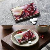 ミンティアケース『句』名入れ 職人 手作り ハンドメイド 送料無料 伝統工芸 立体樹脂 金彩 桜 和モダン 和柄 和風 和雑貨 和小物 ギフト プレゼント フリスク