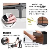 ターンチェスト 2段 5杯 RVLS0285 不織布チェスト 幅102.5cm 奥行30cm 高さ55.5cm 収納 木目柄 リビング収納 北欧 アメカジ ヴィンテージ 小花柄 ボタニカル 木製天板 軽量 大容量 新生活