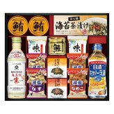 キッコーマン アマノフーズ 日清オイリオ バラエティ ギフト 計14点入 調味料 詰め合わせ 食用油 醤油 みそ汁 味海苔【北海道・沖縄県・離島 配送不可】