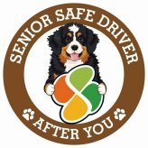 カーサイン 高齢者マーク SENIOR SAFE DRIVER バーニードゥードル ステッカー シール 直径13cm 肉球 日本製 車