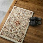 ラグ カーペット 玄関 屋内 屋外 輸 入 ネカル アイボリー 約50×80cm 長方形 民族調 エスニック モダン シンプル オールシーズン 丈夫 50×80cm ルカス ベージュ 新生活