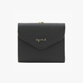 【無料ラッピング】 アニエスベー agnes b 財布 カードケース ミニ財布 レザー 三つ折りがま口 ミニ ウォレット ava ブラックブランド 正規品 新品 ギフト プレゼント 人気 おすすめ 誕生日 記念日 クリスマス 送料無料 abb522294