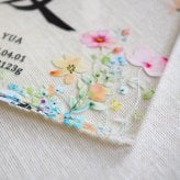 【アクリル命名書・フラワー】送料無料 シンプルでおしゃれな手書き命名書 お七夜 出産祝い 内祝い