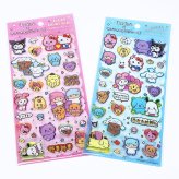 サンリオキャラクターズ ×チェゴシム クリアキャンディシール ピンク 文具 Sanrio
