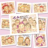 古希のプレゼントに、選んでよかったと思える似顔絵のギフト。相談しながら作れる、あたたかな似顔絵ギフトです。 古希 贈り物 似顔絵 名入れ プレゼント 手描き ギフト 古希 傘寿 記念 長寿 大人数 祖父母 おじいちゃん おばあちゃん 修正無料 名入れ 下書き確認 そっくり 宝物 一生もの 似てる 長寿祝い 古希 70歳 一生もの 感謝の品 感動 還暦祝い 同窓会 感激 お祝いの品 家族 カラフル