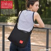 マンハッタンポーテージ ショルダーバッグ スクエア Manhattan Portage メンズ レディース 斜めがけバッグ 軽い A4 大容量 撥水 大きめ 黒 ブラック 多収納 大人 通勤 通学 高校生 ナイロン おしゃれ シンプル カジュアル ベッドスタイショルダーバッグ MP6041 ブランド