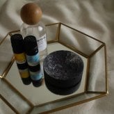 midnight moon stone | 夜半月のアロマストーン《火を使わない香るインテリア》