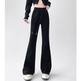 フレアパンツ レディース 通販 ベルボトムパンツ ロングパンツ カジュアルパンツ 長ズボン ズボン パンツ ロング丈 ハイウエスト ウエストゴム パンタロン カジュアル 無地 シンプル 女性 大人 春 夏 秋 おしゃれ ボトムス レディースファッション
