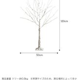 照明 ライト 白樺風 白木 ツリー 高さ120cm 優しく光る2種類のLED 癒し リアルツリー おしゃれ Xmasグッズ 北欧 シンプル モダン Schnee