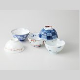 花里　絵変りお茶碗揃 磁器 美濃焼 やきものの里から、暮らしを贈ります。　ギフト 食器 セット テーブルウェア