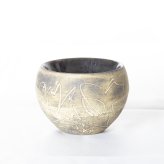 【熱燗好きのための酒器　『枯色線紋　ぐい呑』　中島智靖】一点物 ぐい呑み　お猪口　和食器 酒器 熱燗 ぬる燗 上燗  ぐいのみ お猪口 おちょこ 盃 ギフト食器 食器ギフト 食器 贈り物 お祝い 結婚祝い 新築祝い 箱入り