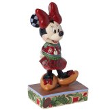 ミニー クリスマスセーター 14.3cm クリスマス | ディズニー トラディションズ ジムショア グッズ フィギュア 人形 置物 彫刻 Jim Shore 正規輸入品
