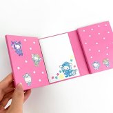 おジャ魔女どれみ パタパタメモ おジャ魔女×サンリオキャラクターズ メモ帳 ピンク グッズ