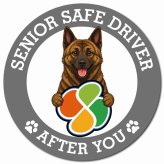 カーサイン 高齢者マーク SENIOR SAFE DRIVER 琉球犬 マグネット 強力 直径13cm 肉球 日本製 車 ステッカー