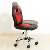 レーシングチェア キッズ用 レッド レッド・ブルー 2色展開 オフィスチェア デスクチェア パソコンチェア 在宅ワーク おしゃれ シンプル 新生活 家具 インテリア 不二貿易