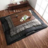 こたつ布団 正方形 単品  しじら織り 約205×205cm