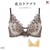 ワコールプレミアム 25G 重力ケアブラ ブラジャー BXD125 3/4カップノンワイヤーブラ B・Cカップ【セール】