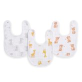 スタイ ビブ 3枚セット 出産祝い aden+anais エイデンアンドアネイ サファリベイブス よだれかけ スナップビブ コットン100% ダブルガーゼ3層 大きめ 洗える 離乳食 お食事エプロン ベビー 新生児 内祝い 出産内祝い 男の子 女の子 ギフト 双子 2人目 きょうだい プレゼント
