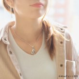 ハワイアンジュエリー ネックレス シルバー ネックレス 刻印 無料 誕生石入れ可 ダブルハート シルバー925 ギフトラッピング可能 チェーン 長さ選べる 彼女 妻 女性 レディース 誕生日 プレゼント ハロウィン 【品番：CG-SP2848】