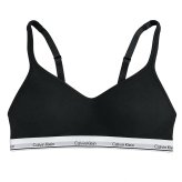 カルバンクライン Calvin Klein(CK) ブラ&ショーツ Tバック セット ノンワイヤー ロゴ 無地 下着 アンダーウェア QP3561O+F3786 レディース ブラック