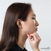 ステンレス つぶつぶ 5連イヤーカフ 大ぶり メタルイヤーカフ 存在感 ゴールド 18KGP 片耳1点 可愛い プチプラ 耳の穴不要 痛くない レディース 女性 金属アレルギー対応フェイクピアス ノンホール イヤリング