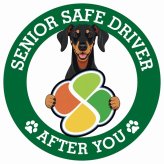 カーサイン 高齢者マーク SENIOR SAFE DRIVER ドーベルマン ステッカー シール 直径13cm 肉球 日本製 車