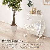 センターテーブル サイドテーブル マガジンラック付き ミニテーブル オーバル天板 ソファサイド サイド 玄関 寝室 リビング お洒落 可愛い 飾り台 ディスプレイ台 花台 完成品 ホワイト 本や雑誌がさっと取り出せて \12 305%offクーポン配布