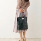 【ROOTOTE】 1291 EU.アーキャトル.ラミネートーN トートバッグ レッスンバッグ A4 レディース 軽量 おしゃれ シンプル カジュアル プレゼント グリーン