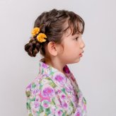 ヘアクリップ お花 2個セット 通販 日本製 Rora キャサリン 髪留め 髪飾り 子供 女の子 キッズ フラワー お団子 かわいい おしゃれ 可愛い 浴衣 夏祭り 甚平 ヘアアクセサリー フォーマル 結婚式 発表会 入学式 卒園式 キッズファッション