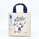 スヌーピー 保冷トートバッグ ノーティカルスタイルシリーズ ランチ SNOOPY