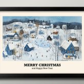 日本製 メリー クリスマス Xmas Christmas サンタクロース ビンテージイラスト A3 サイズ ポスター アート おしゃれ 絵画 インテリア 北欧 イラスト マット紙 艶消し アートパネル 額 フレーム デザイン 壁掛け ギフト 新築祝い ディスプレイ  速達 送料無料
