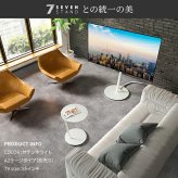 SEVENSTAND キャスター付き セブンサイドテーブル WALL A2 移動式 自立型 コーナー TVスタンドオプション おしゃれ キャスター 黒 白 WALL7 ウォール 新築祝い 引越し祝い