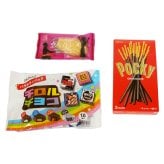 お菓子 ギフト 送料無料 【選べるメッセージシール】チロルチョコ・ポッキー・恋するマドレーヌギフトセット(3種・計6コ) メール便 (omtmb9760gz)【お菓子 詰め合わせ ギフト 感謝 個包装 お礼 お返し 挨拶 退職 プチギフト スナック ギフト】