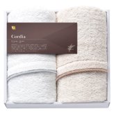 オーガニックジャパン Cordia フェイスタオル2P  ／タオル 日用品・ヘルスケア 敬老の日 プレゼント ギフト お彼岸 お供え 秋 2026 送料無料 ギフト プレゼント プチギフト 内祝い 快気祝い 出産祝い 結婚祝い 引出物 新築祝い お返し