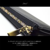 長財布 Ｌ字ファスナー BEAMZ SQUARE ビームズ スクエア ブラック 黒 カーボンレザー メンズ レディース BS-22606