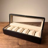 正規品 ロイヤルハウゼン 腕時計 収納ケース 6本 カーボン調 時計ケース ウォッチケース コレクションケース ブラック メンズ レディース Royal hausen 成人 卒業 入学