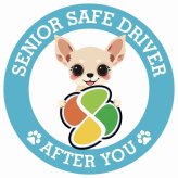 カーサイン 高齢者マーク SENIOR SAFE DRIVER チワックス ステッカー シール 直径13cm 肉球 日本製 車