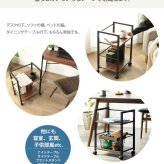 デスク チェア ワゴン キッチンラック キャスター付き 下ワゴン サイドワゴン サイドラック 収納ワゴン 収納ラック ラック 棚 省スペース コンパクト 用 オフィス家具 オフィス収納 木製 スチール ホワイト ブラウン linz iw-21 新生活