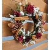 クリスマス　リース ミニリース　可愛い　おしゃれ　ディスプレイ　インテリア　ギフト　プレゼント　冬　クリスマスギフト