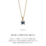 アクアマリン ネックレス K14 ゴールド ネックレス ハワイアンジュエリー ネックレス 14K K14ゴールド 14金 イエローゴールド ピンクゴールド ホワイトゴールド 3月誕生石 一粒 ギフトラッピング可能 BYTHESEA プレゼント ハロウィン 【品番：CG-GP501-3】