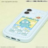 iPhone16 Pro ケース サンリオ ハンギョドン レトロ ガラケー風 TPU ソフトケース カバー おしゃれ かわいい キャラクター ストラップホール付き 耐衝撃 アイフォン16プロ スマホケース サンリオ正規ライセンス品