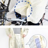 レインコート 自転車 学生 リュック対応 レディース メンズ 防水 軽量 通勤 カッパ 合羽 レインウエア 雨具 バイク 防水 軽い カジメイク 3370 裏メッシュ レインコート 台風 ホワイト ネイビー 紺 合羽 袋付き マチ付き おしゃれ シンプル リフレクター 防災