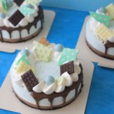 チョコミント・レアチーズケーキ 誕生日 チョコミン党　ミン活　お祝い　記念日　推し活