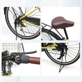 自転車 折り畳み MIMUGO ミムゴ ACTIVEPLUS ノーパンク26インチ6段折畳みシティサイクル MG-AP266NCM【代引不可】【メーカー直送】