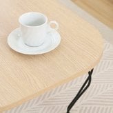 ねこ脚テーブル 6048 ナチュラル(木目) ナチュラル・ホワイト 2色展開 ローテーブル センターテーブル リビングテーブル 折りたたみ 省スペース おしゃれ シンプル 新生活 家具 インテリア 不二貿易
