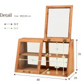 収納家具 ラック カウンター上ガラスケース 幅60cm 木製カウンター上ガラスケース ディスプレイケース アンティーク 調味料 ディスプレイ おしゃれ スパイス 木製 カフェ 両面ガラス戸 ショーケース キッチン 調味料棚 レトロ 組立不要