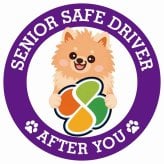 カーサイン 高齢者マーク SENIOR SAFE DRIVER ポメックス ステッカー シール 直径13cm 肉球 日本製 車